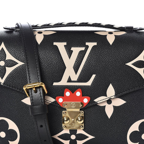 Louis Vuitton Black/Beige Empreinte Crafty Pochette Metis Bag - BEAUTY BAR