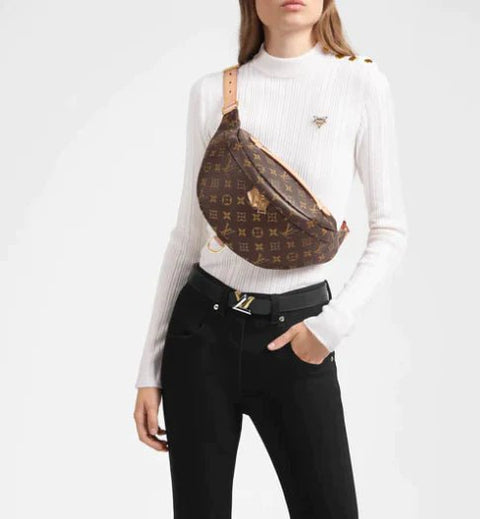 Louis Vuitton Canvas Belt Bag Brown - BEAUTY BAR