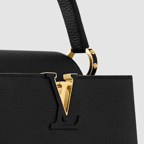 Louis Vuitton | Capucines MM - Luxury Taurillon Leather Black - BEAUTY BAR