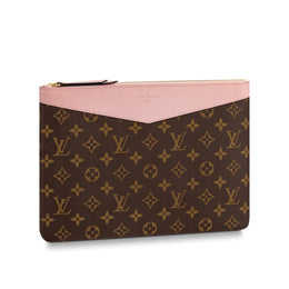 Louis Vuitton Daily Pink Monogram Canvas Clutch