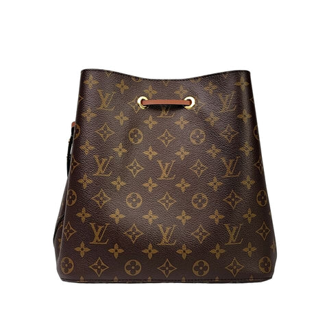 Louis Vuitton NeoNoe MM Monogram Caramel Brown Leather Shoulder Bag - BEAUTY BAR