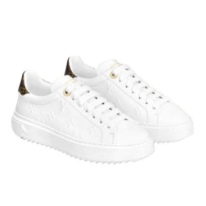 Louis Vuitton Time Out Leather Trainers White - BEAUTY BAR