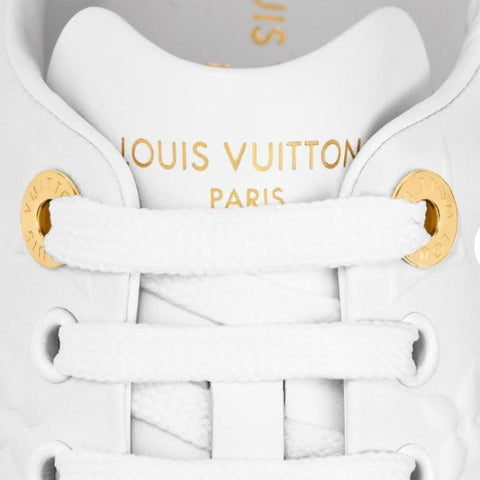 Louis Vuitton Time Out Leather Trainers White - BEAUTY BAR