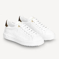 Louis Vuitton Time Out Leather Trainers White