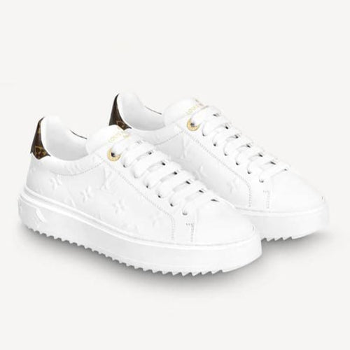 Louis Vuitton Time Out Leather Trainers White