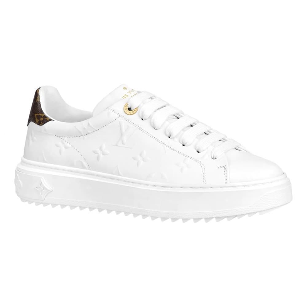 Louis Vuitton Time Out Leather Trainers White 2