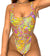 Multicolor One Piece Swimwear With Scarf - BEAUTY BAR
