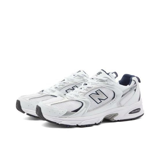 New Balance 530 in White With Natural Indigo 1