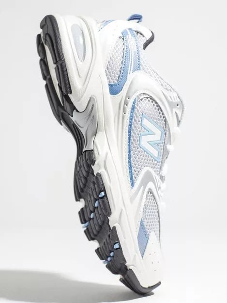 New Balance 530 Retro White Silver Navy Running Shoes - BEAUTY BAR