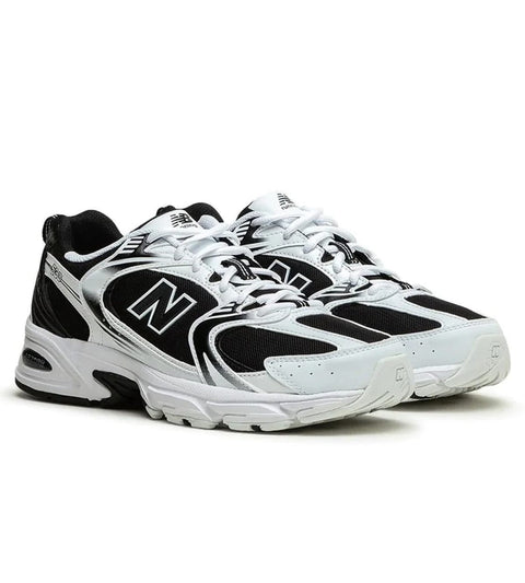 New Balance 530 White & Black Sports Style Sneakers - BEAUTY BAR