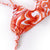 Orange Swirl Print Tied Bikini - BEAUTY BAR