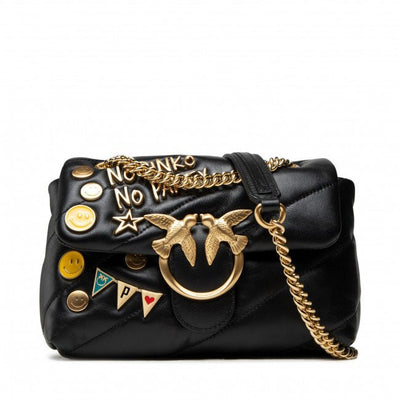 Pinko Love Mini Puff Party Cl Golden Metal