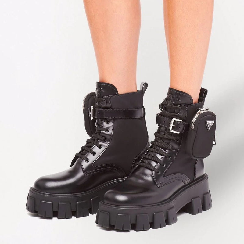 Prada Monolith Nylon Boots 2