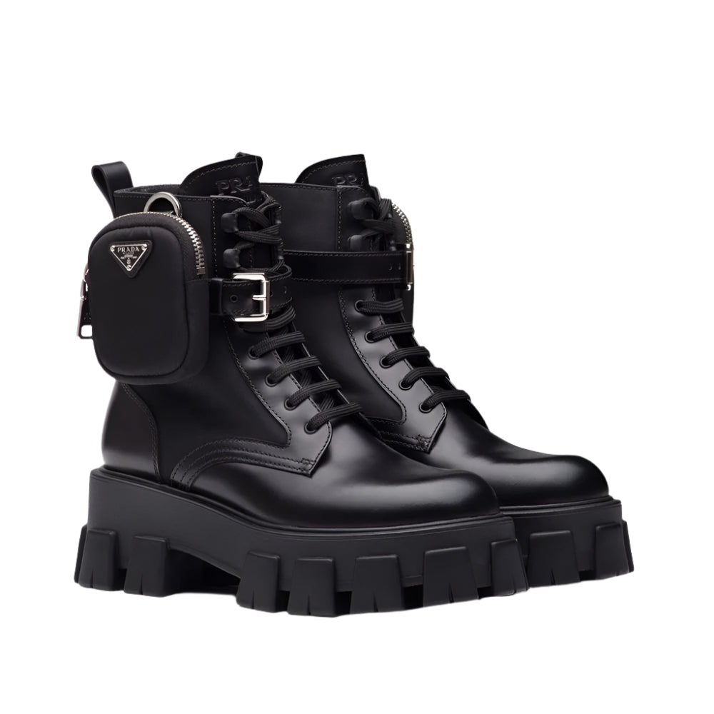 Prada Monolith Nylon Boots 1