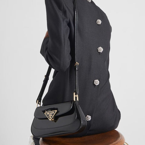 Prada Patent Leather Shoulder Bag - BEAUTY BAR