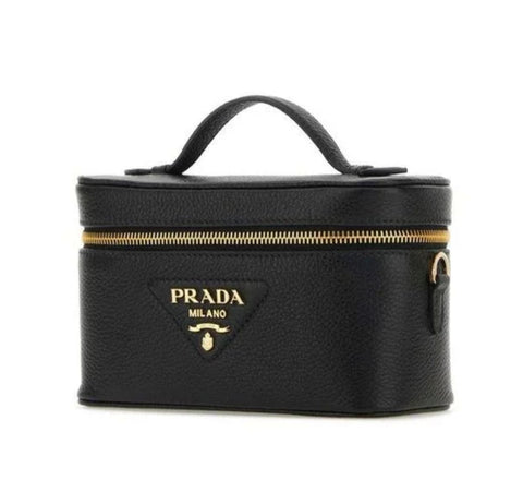 Prada Women Leather Mini-Bag-Black - BEAUTY BAR
