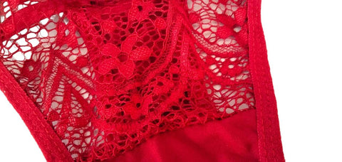 Red Lace Sexy Banty With 3 Tip - BEAUTY BAR