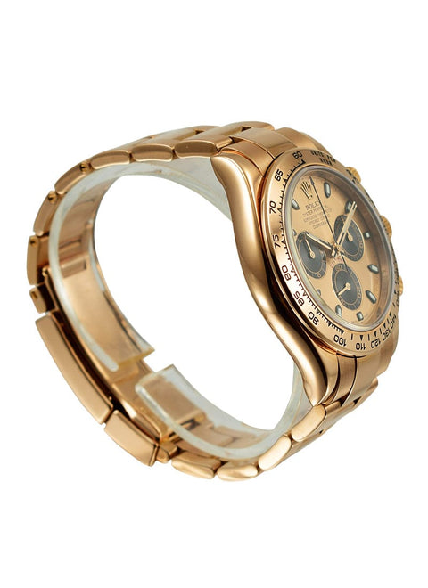 Rolex Daytona 116505 Gold Pink & Black Index Dial Gold Bezel Oyster Bracelet - BEAUTY BAR