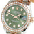 Rolex Green Lady-Datejust Oyster Oystersteel And Everose Gold And Crystal - BEAUTY BAR