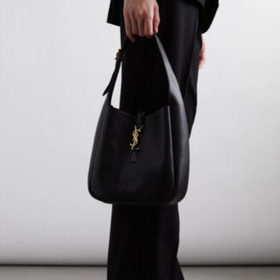 Saint Laurent Women's Black Le 5 À 7 Supple Small Leather Shoulder Bag - BEAUTY BAR