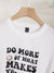 Slogan Graphic Tee Over Size - BEAUTY BAR