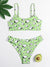 Snoopy Green Ribbed Bikini Removable Pads - BEAUTY BAR