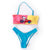 Snoopy Print Blue And Yellow Bikini Swimwear - BEAUTY BAR