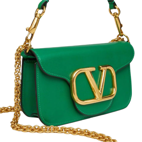 Valentino Garavani Loco Small Shoulde Green Bag - BEAUTY BAR