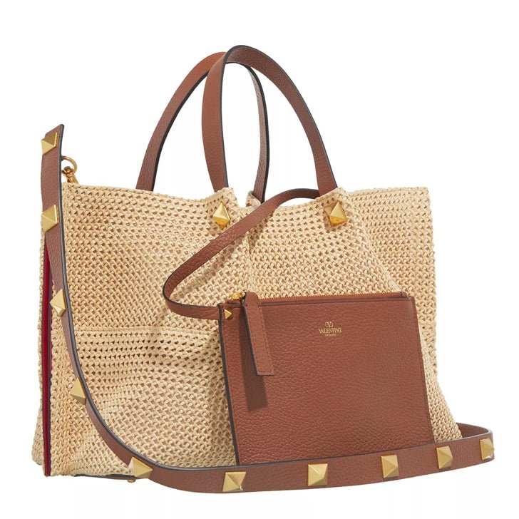 Valentino Garavani Medium Straw Summer Tote Natural 5