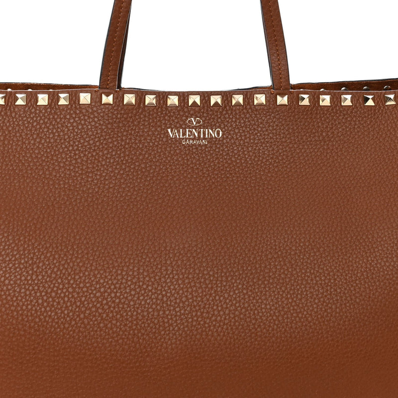 حقيبة فالنتينو جارافاني روكستد الجلدية - بني سادل 4