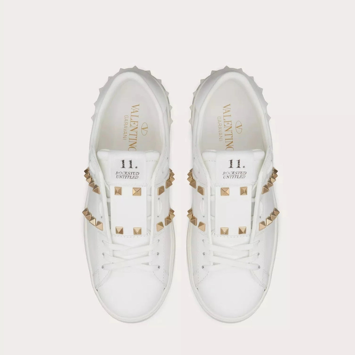 Valentino Garavani Rockstud Untitled 11' Sneakers White 4