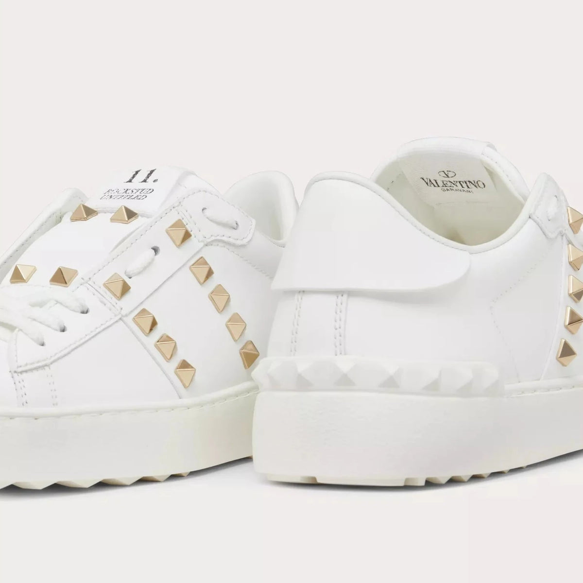 Valentino Garavani Rockstud Untitled 11' Sneakers White 2