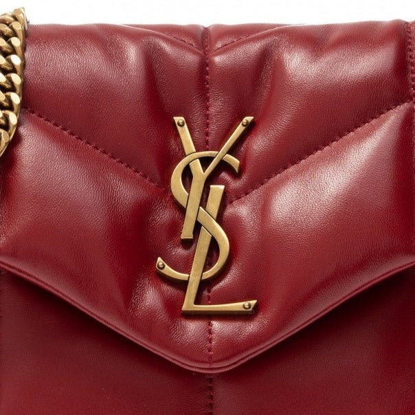 Yves Saint Laurent Red ‘Puffer’ Shoulder Bag 4