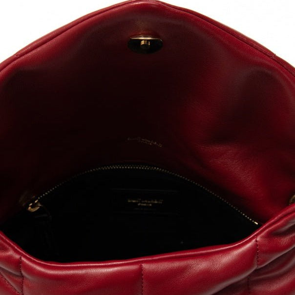 Yves Saint Laurent Red ‘Puffer’ Shoulder Bag 5