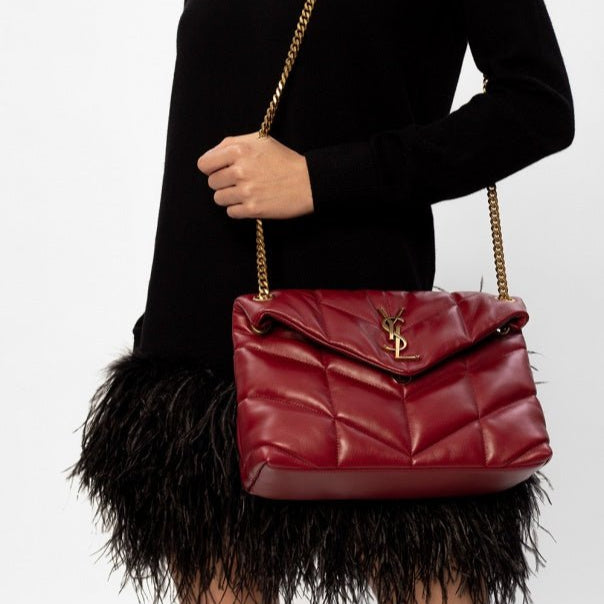 Yves Saint Laurent Red ‘Puffer’ Shoulder Bag 2