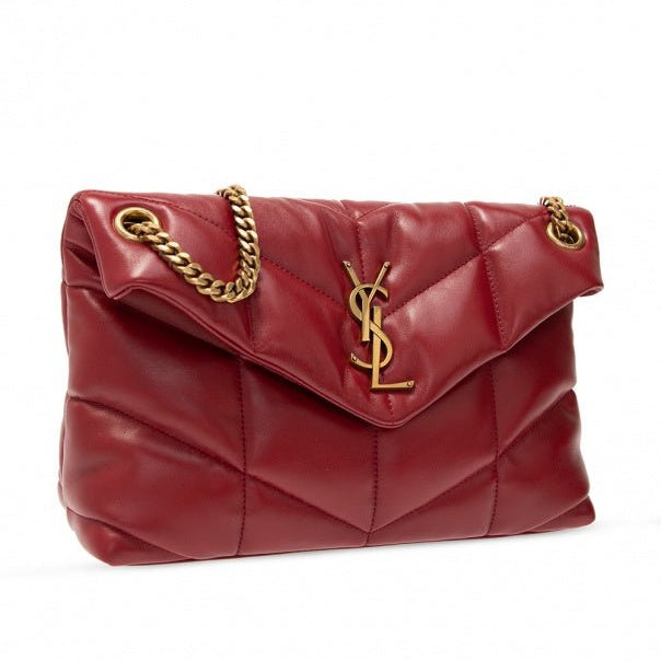 Yves Saint Laurent Red ‘Puffer’ Shoulder Bag 6